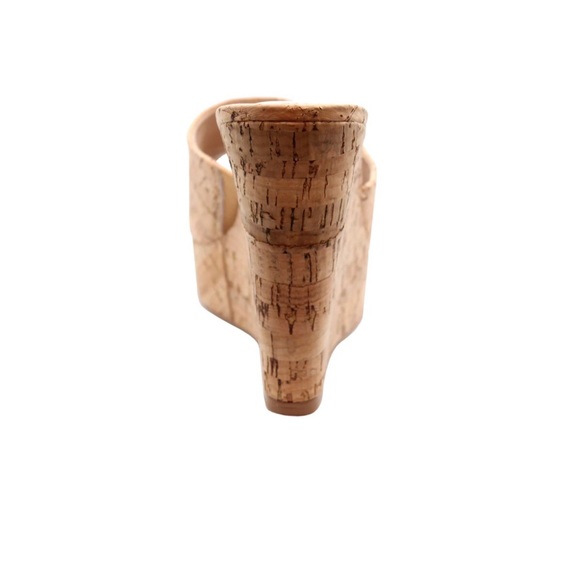 CHARLES BY CHARLES DAVID AMILIA CORK NATURAL WEDGE SANDAL Size 9.5 NEW! - Picture 3 of 3